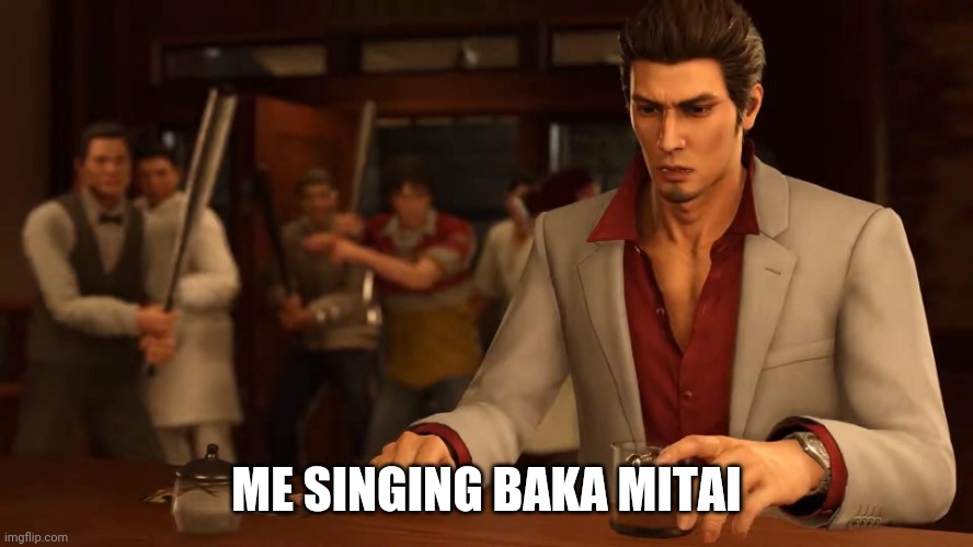 kiryu baka mitai yakuza 0 in a bar