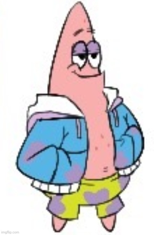 Patrick Sans (in color) | image tagged in patrick sans in color | made w/ Imgflip meme maker