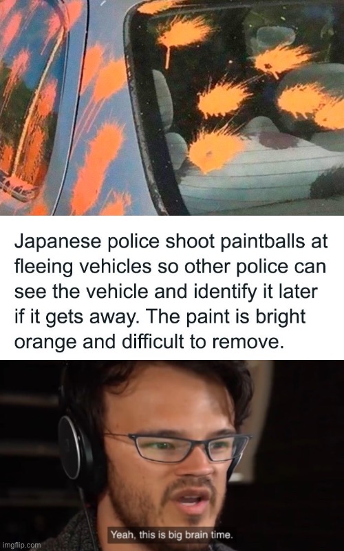 These Japanese police are smort | image tagged in big brain time,modern problems require modern solutions,sometimes my genius is it's almost frightening,infinite iq,police | made w/ Imgflip meme maker
