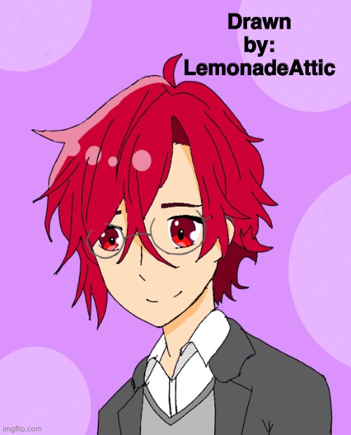 Another anime boi I drew | Drawn by: LemonadeAttic | image tagged in anime,art,drawing | made w/ Imgflip meme maker