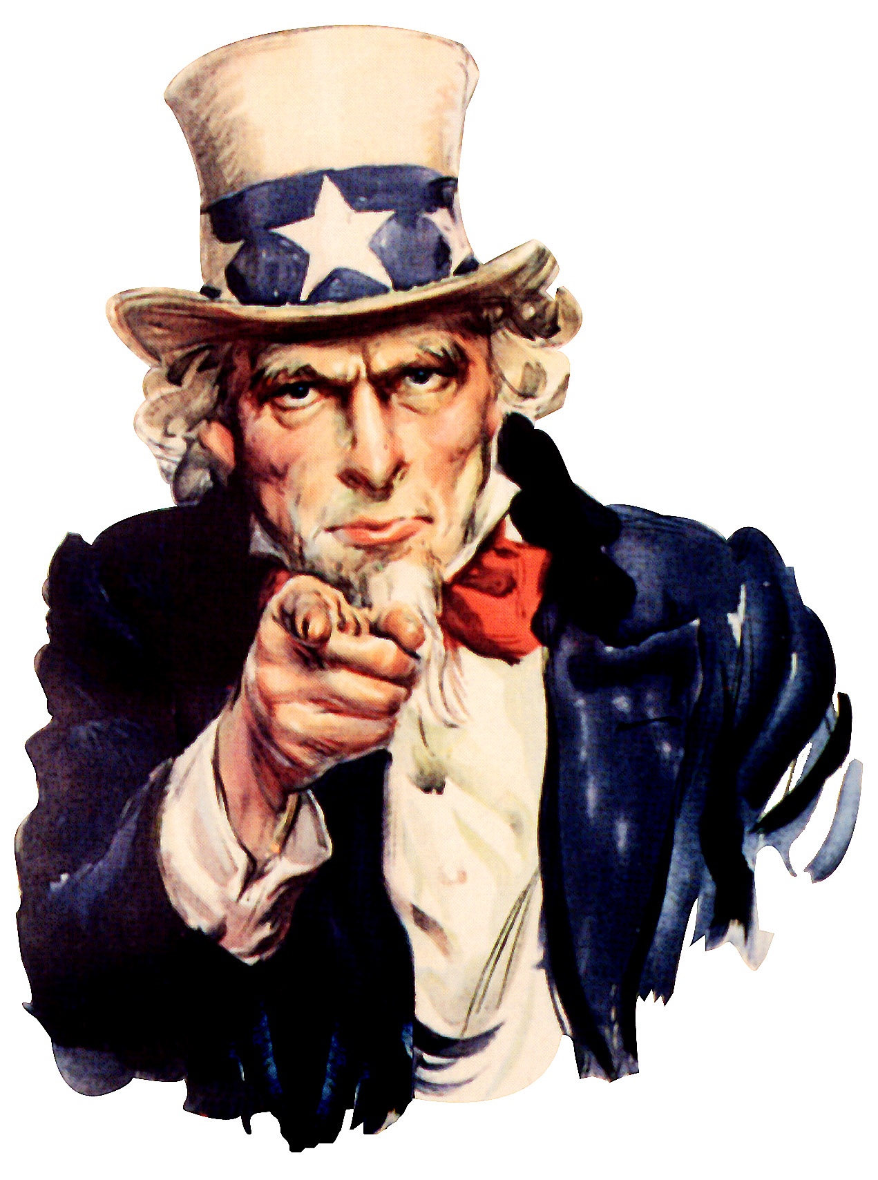 Uncle Sam (Pointing Finger) Blank Meme Template