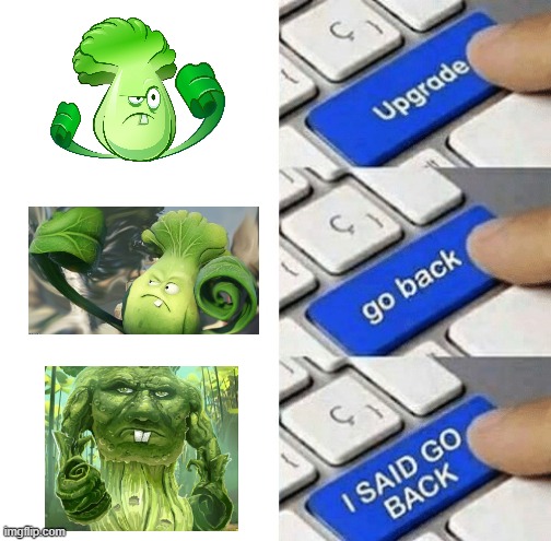 RTX On Bonk Choy is bad. | image tagged in memes,upgrade,plants vs zombies 2,rtx | made w/ Imgflip meme maker