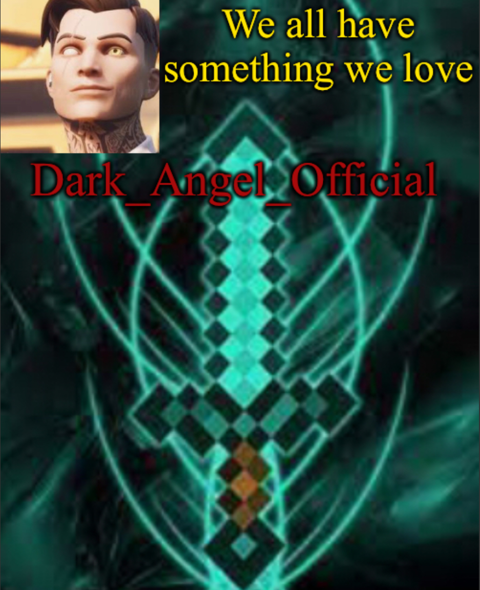 Dark_Angel_Official announcement template Blank Meme Template