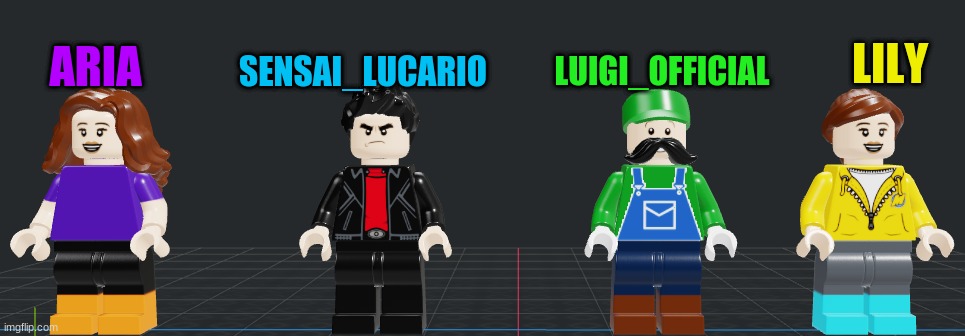 Done and done finally | LUIGI_OFFICIAL; LILY; ARIA; SENSAI_LUCARIO | made w/ Imgflip meme maker