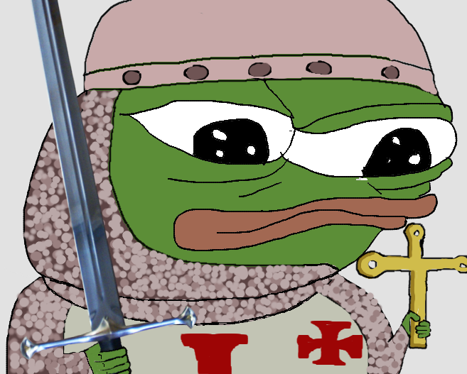 Pepe Crusader Blank Meme Template