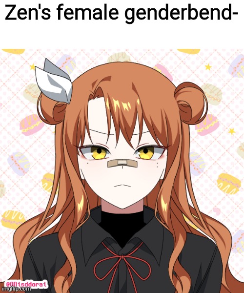 Zen's female genderbend- | made w/ Imgflip meme maker