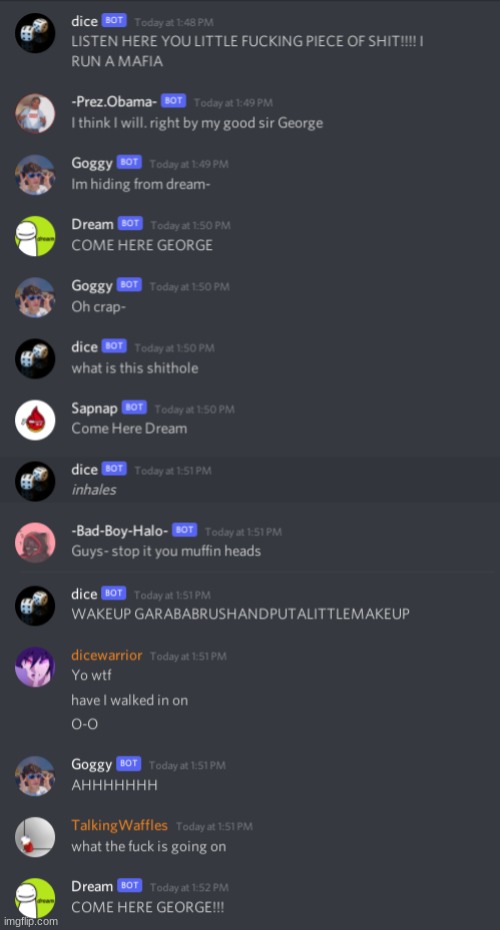 *confusion* this is the kinda shit that happens in my discord server | made w/ Imgflip meme maker