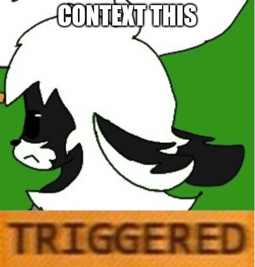Poff triggered | CONTEXT THIS | image tagged in poff triggered | made w/ Imgflip meme maker