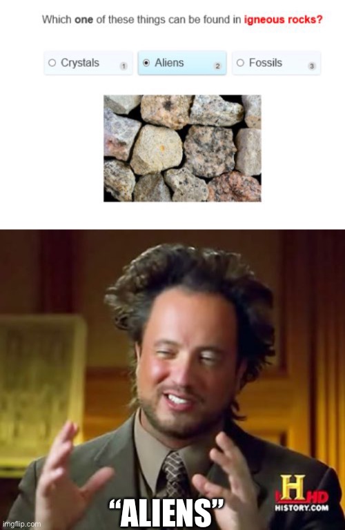 I’m sure that’s the right answer | “ALIENS” | image tagged in memes,ancient aliens | made w/ Imgflip meme maker