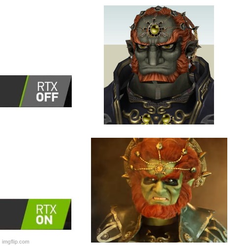 RTX  | image tagged in rtx,zelda | made w/ Imgflip meme maker