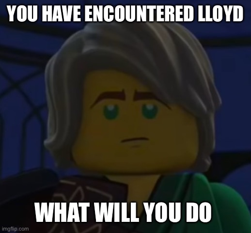 Hello, Cole | YOU HAVE ENCOUNTERED LLOYD; WHAT WILL YOU DO | image tagged in hello cole | made w/ Imgflip meme maker