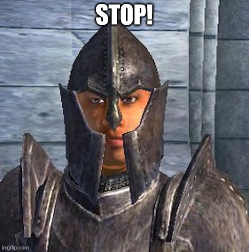 Stop you've violated the law | STOP! | image tagged in stop you've violated the law | made w/ Imgflip meme maker