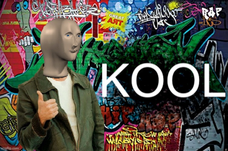 Meme Man Kool (Graffiti version) | image tagged in meme man kool graffiti version,custom template,templates,template | made w/ Imgflip meme maker