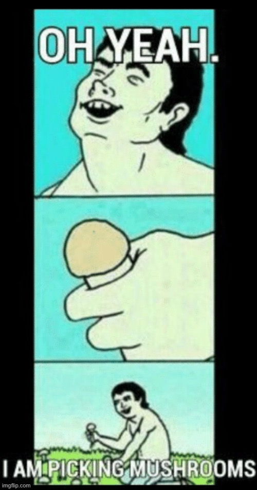 Picking mushrooms | image tagged in e | made w/ Imgflip meme maker