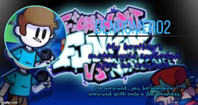 first time using my own template (credit to suga for making it for me) | image tagged in ben's template | made w/ Imgflip meme maker