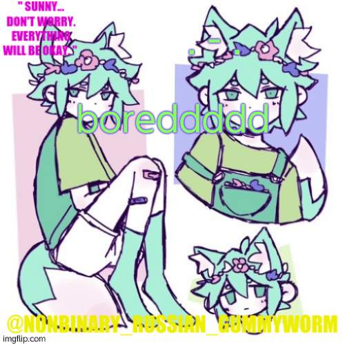 Nonbinary Russian Worm Basil Fox temp | . - . boreddddd | image tagged in nonbinary russian worm basil fox temp | made w/ Imgflip meme maker