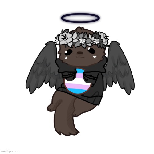 I found a lil picrew, it makes otters and u can add pride stuff! links in comments | image tagged in lgbtq,otter,transgender,art | made w/ Imgflip meme maker