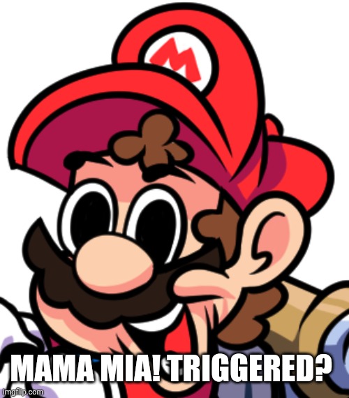 Another reaction image | MAMA MIA! TRIGGERED? | made w/ Imgflip meme maker