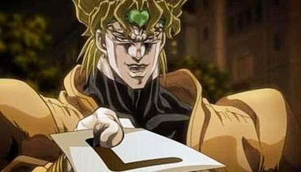 Dio gives you the L Blank Meme Template