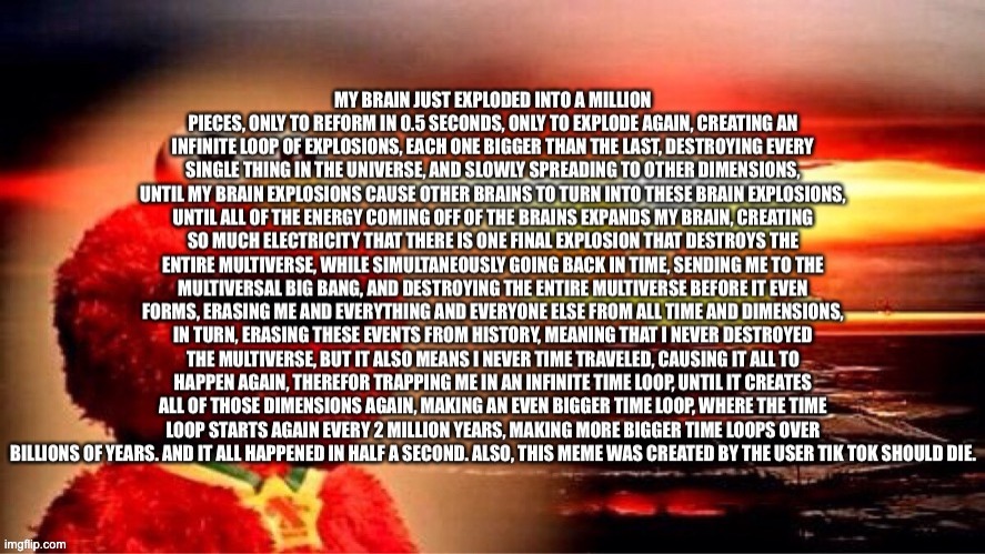 Elmo infinite brain explosion | image tagged in elmo infinite brain explosion | made w/ Imgflip meme maker