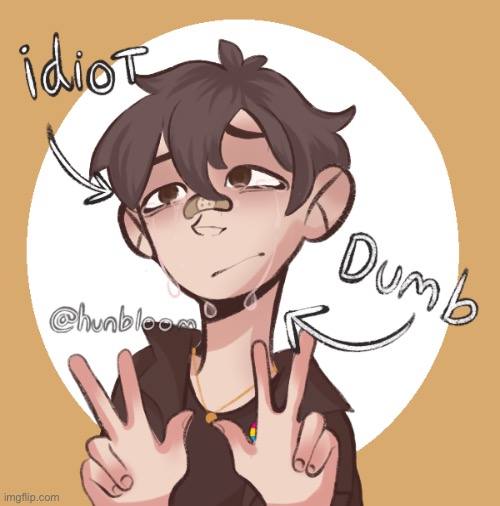 Made my own picrew this time :I. Can’t see the pan pin cause my hand is covering it :/ | image tagged in blank white template,look at me,eh | made w/ Imgflip meme maker