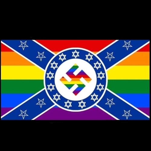 Rainbow Swastika flag Blank Meme Template