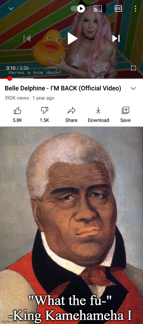 "What the fu-"
-King Kamehameha I | made w/ Imgflip meme maker
