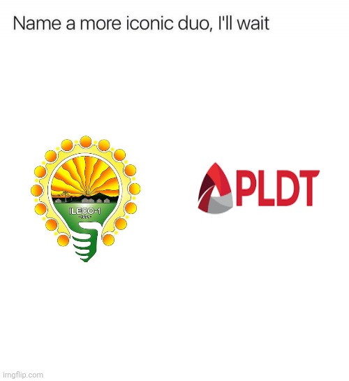 Duo delubyo | image tagged in name a more iconic duo i'll wait | made w/ Imgflip meme maker