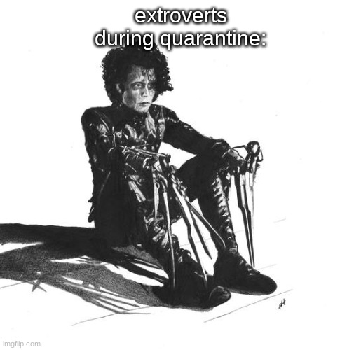 extroverts during quarantine: | made w/ Imgflip meme maker