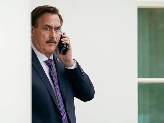 High Quality Mike Lindell Serious Blank Meme Template