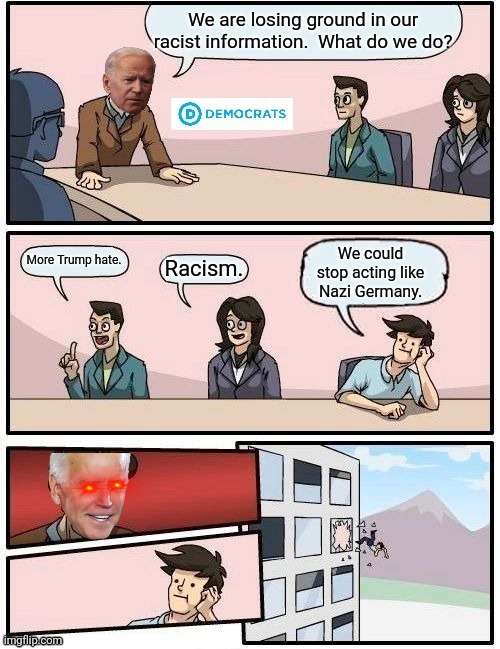 Another Day at the Democrat Office | image tagged in boardroom meeting suggestion,democrats | made w/ Imgflip meme maker