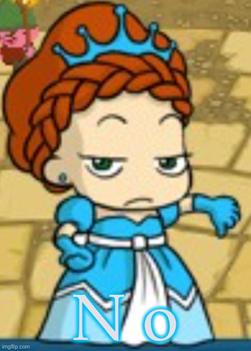 Princess Muffintop Dissaproves | N o | image tagged in princess muffintop dissaproves | made w/ Imgflip meme maker