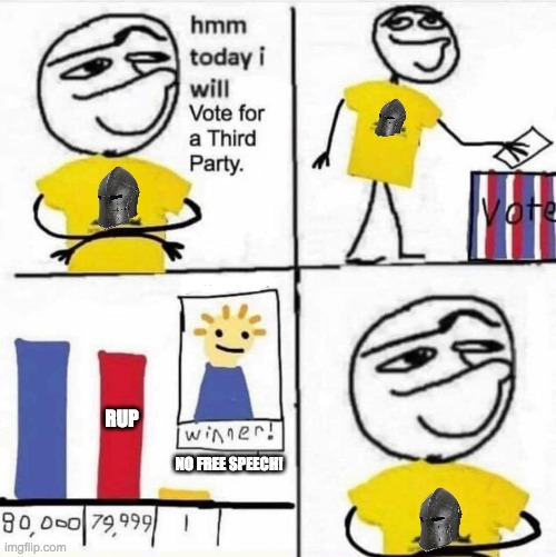 RUP NO FREE SPEECH! | made w/ Imgflip meme maker