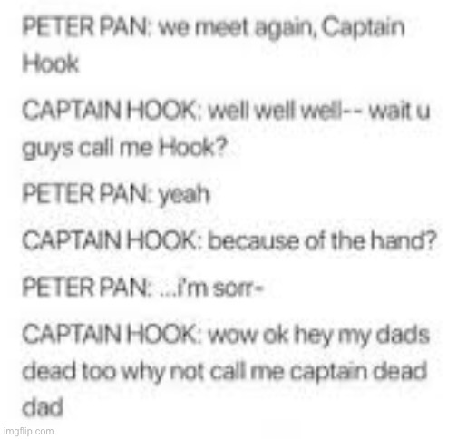 LOL | image tagged in captain hook,peter pan | made w/ Imgflip meme maker