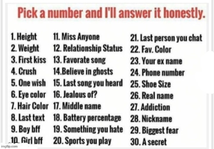 ok im bored | image tagged in pick a number | made w/ Imgflip meme maker