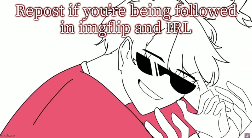 in imgflip and IRL; Repost if you're being followed | made w/ Imgflip meme maker