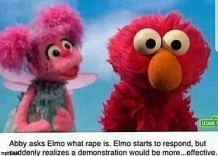elmo and barney memes