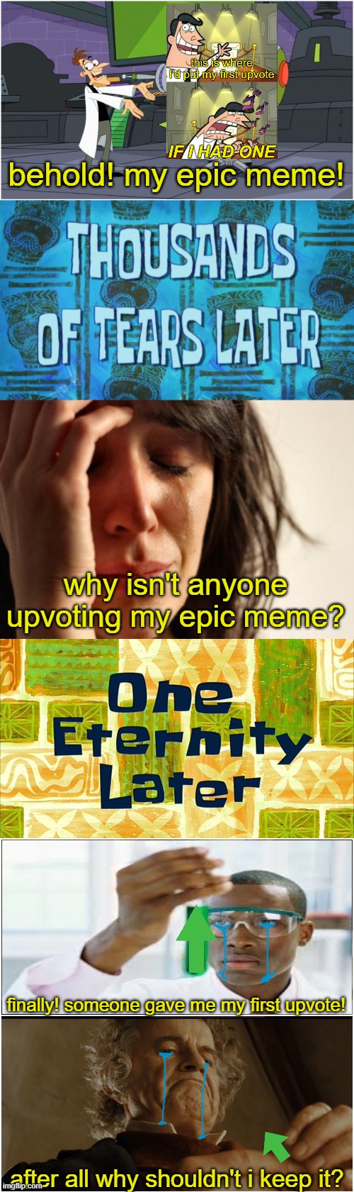 literally every new user ever 2 (this isnt upvote begging trust me!!! edition) | made w/ Imgflip meme maker