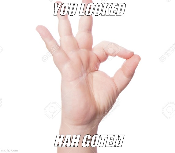 YOU LOOKED | YOU LOOKED; HAH GOTEM | image tagged in gotem | made w/ Imgflip meme maker