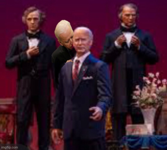 Unlike the real Joe, the animatronic Joe is programmed not to sniff | image tagged in joe biden,memes,politics lol | made w/ Imgflip meme maker