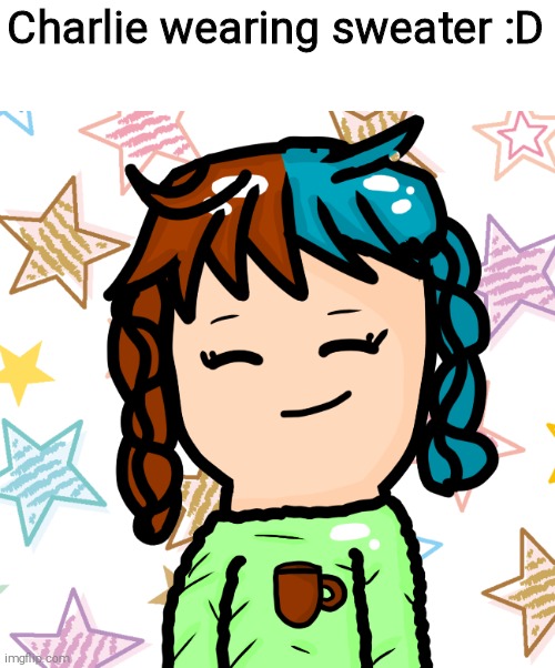 Charlie wearing sweater :D | made w/ Imgflip meme maker