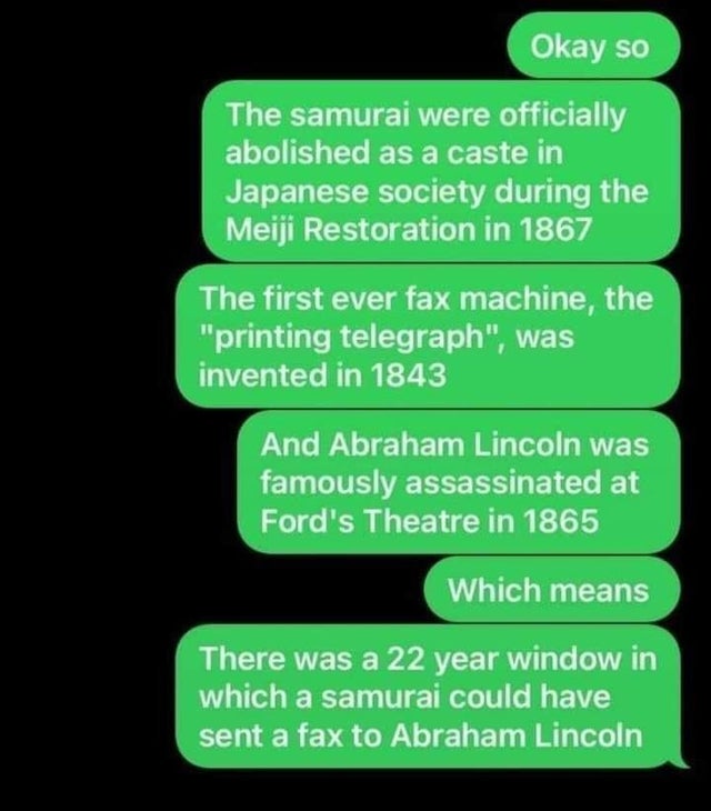 High Quality Samurai faxing Lincoln Blank Meme Template