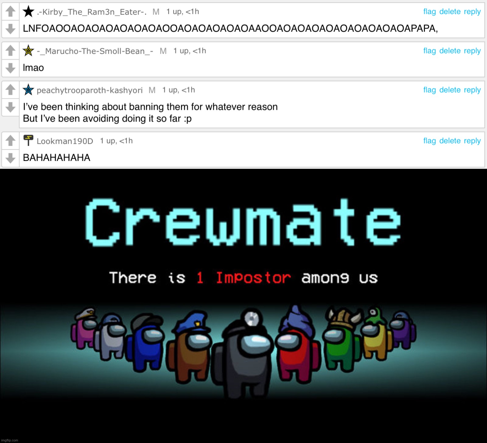 One of us has the hammer icon :p | made w/ Imgflip meme maker
