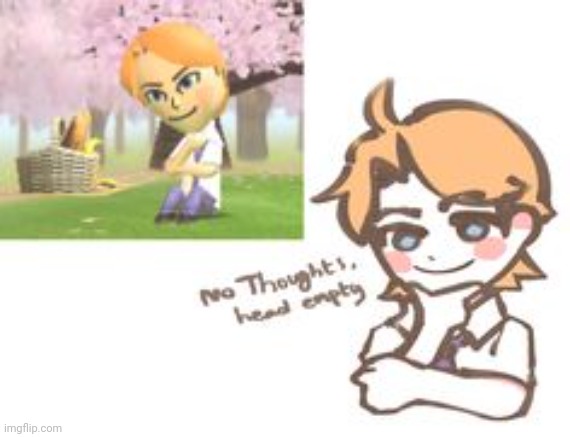 No thoughts, head empty | made w/ Imgflip meme maker