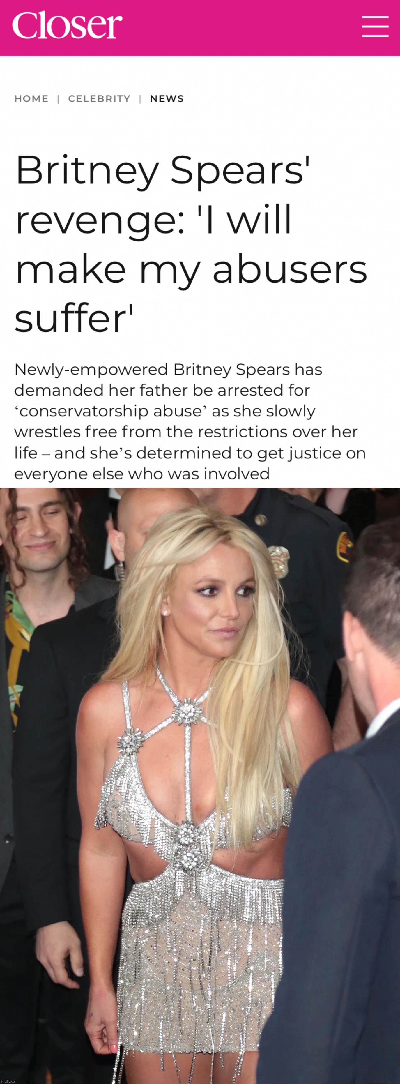 For her, the tide is turning. | image tagged in free britney,abuse,freebritney,britney spears,leave britney alone,britney | made w/ Imgflip meme maker