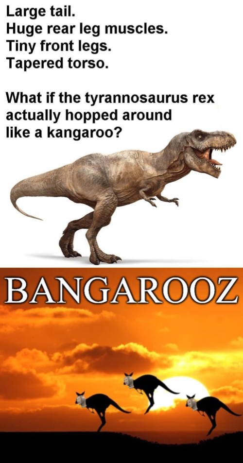 High Quality T rex Bangarooz Blank Meme Template