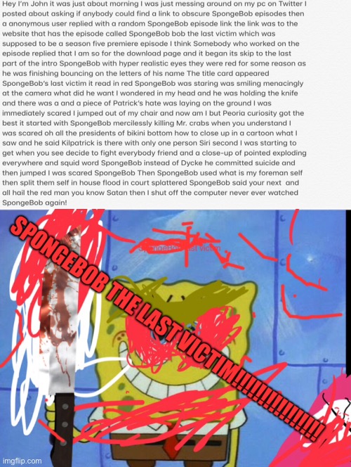 Crapypasta | image tagged in creepy,post | made w/ Imgflip meme maker