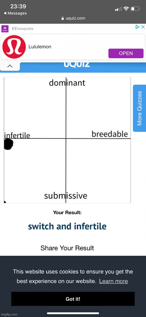 Quiz: Are you submissive and breed able? | image tagged in demisexual_sponge | made w/ Imgflip meme maker