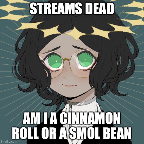 There the same thing but a cinnamon roll is more pure, and a smol bean, Idfk ✨ | STREAMS DEAD; AM I A CINNAMON ROLL OR A SMOL BEAN | image tagged in ram3n s final picrew | made w/ Imgflip meme maker