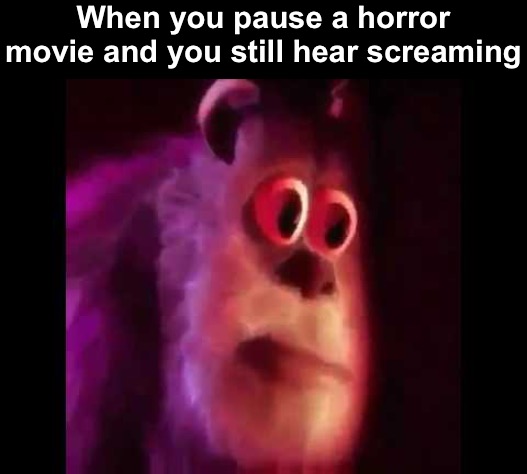S̷̟̣͓̮̜̾̉͗͌̓̈́ ̶̨̹̥̫̻͗̉̈̿̋͜c̵̯̭̲̝̥̃̈́͊ ̴̠͝r̸̩͈̲̬͚̍̉͂͗́̕ ̴̨̡͓̳̠̰̋ę̶̧͉͍͈̂͂̋̈̚ ̴̧̣̑̎̋ḁ̵̤̎͌͆̍ ̴̥̹̟̮̿̋͠m̶̧̨̞̠̺̒ | When you pause a horror movie and you still hear screaming | image tagged in sully groan,memes,funny,funny memes,horror movie,dank memes | made w/ Imgflip meme maker